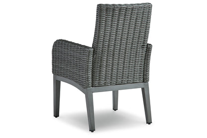 Elite Park Gray Arm Chair with Cushion, Set of 2 - P518-601A - Bien Home Furniture &amp; Electronics