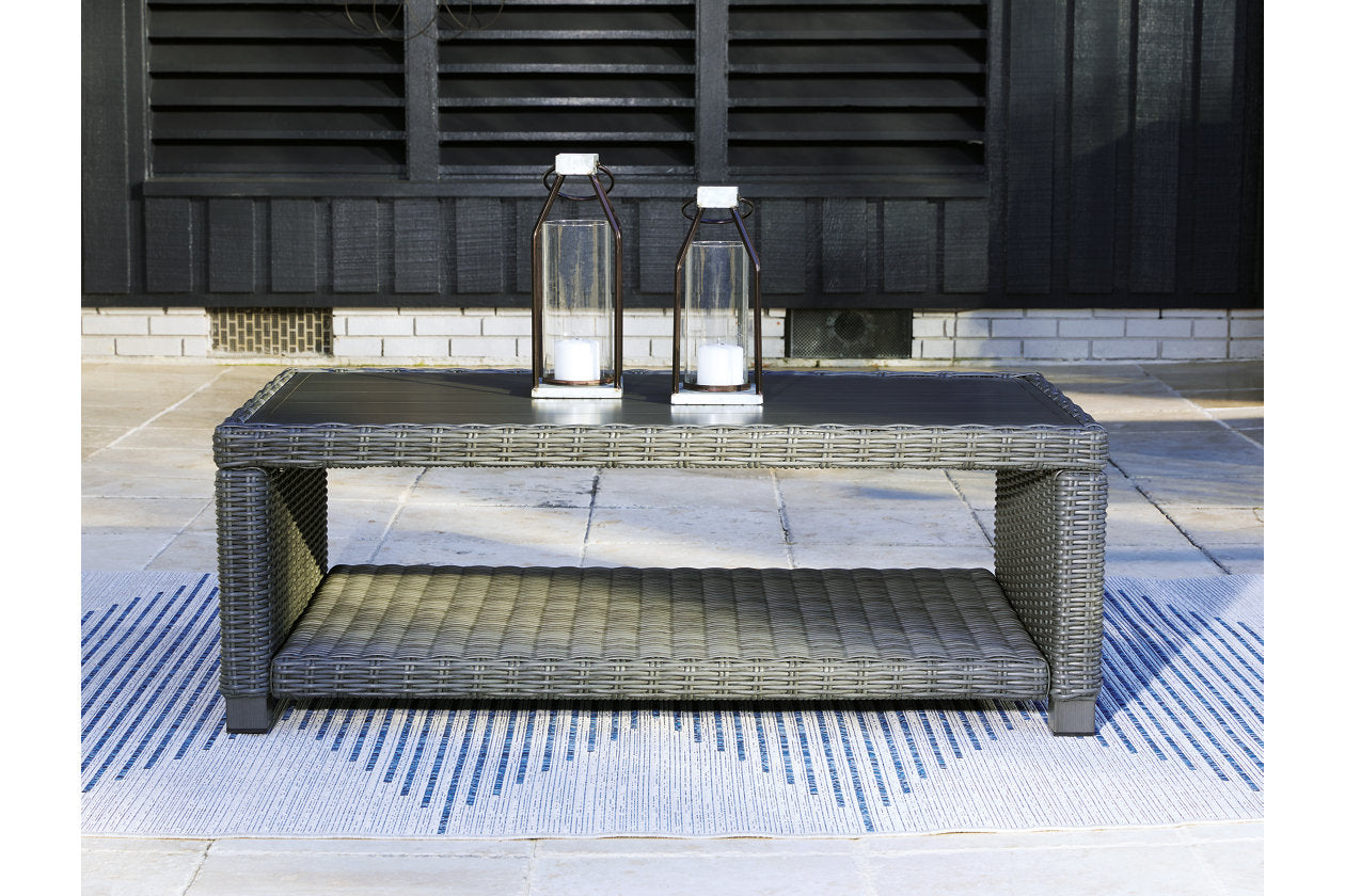 Elite Park Gray Outdoor Coffee Table - P518-701 - Bien Home Furniture &amp; Electronics