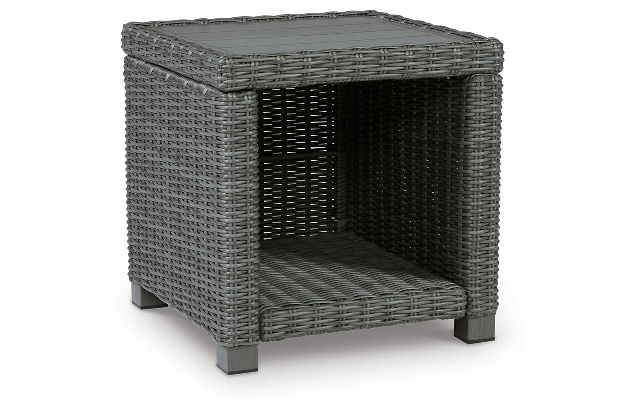 Elite Park Gray Outdoor End Table - P518-702 - Bien Home Furniture &amp; Electronics