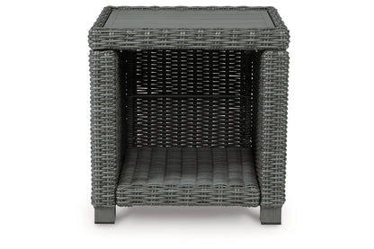 Elite Park Gray Outdoor End Table - P518-702 - Bien Home Furniture &amp; Electronics