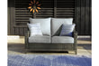 Elite Park Gray Outdoor Loveseat with Cushion - P518-835 - Bien Home Furniture & Electronics