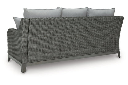 Elite Park Gray Outdoor Sofa with Cushion - P518-838 - Bien Home Furniture &amp; Electronics