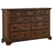 Elk Grove Vintage Bourbon 9-Drawer Dresser with Jewelry Tray - 203893 - Bien Home Furniture & Electronics