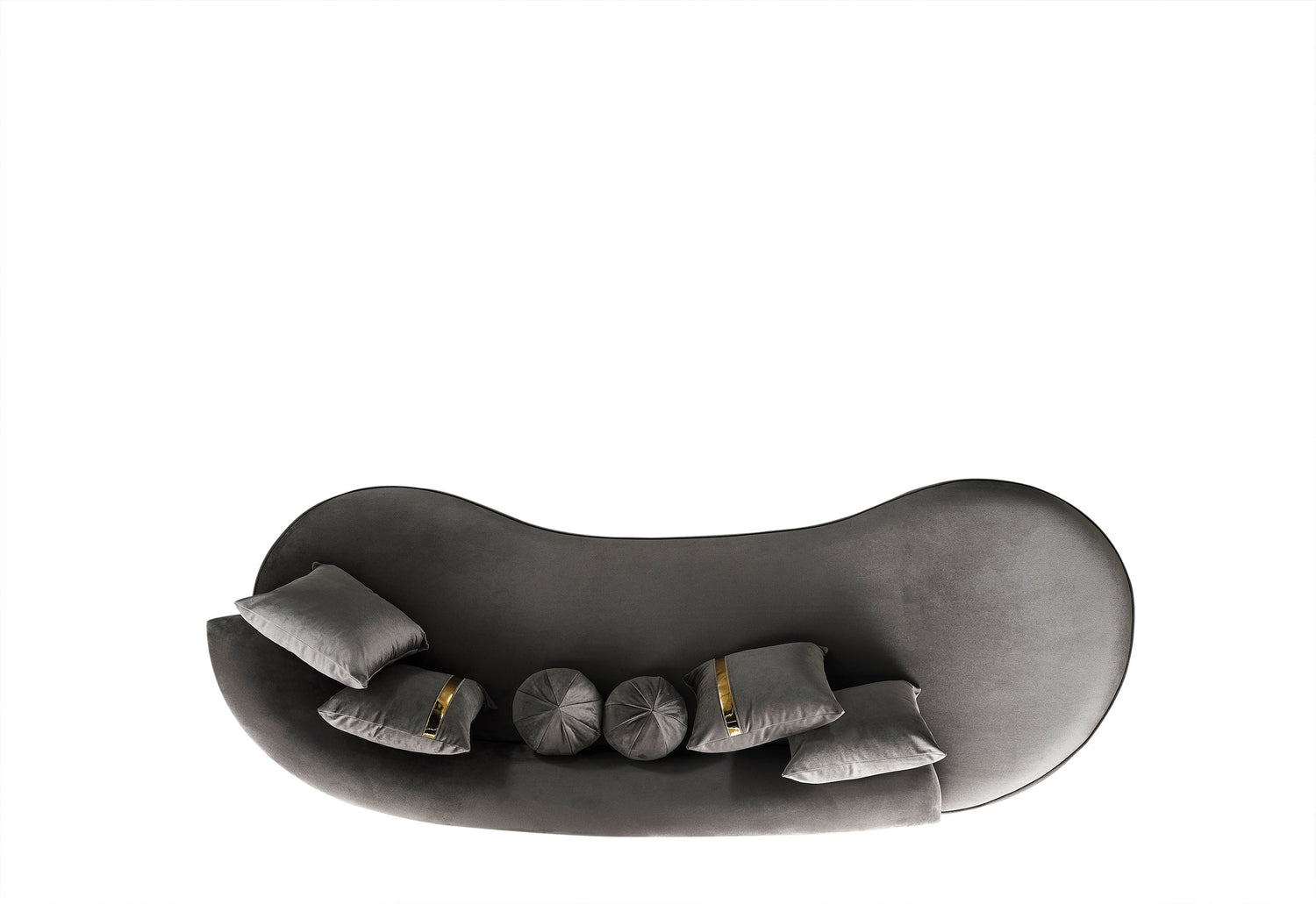 Ella Gray Velvet Chaise Lounge - ELLAGRAY-CH - Bien Home Furniture &amp; Electronics