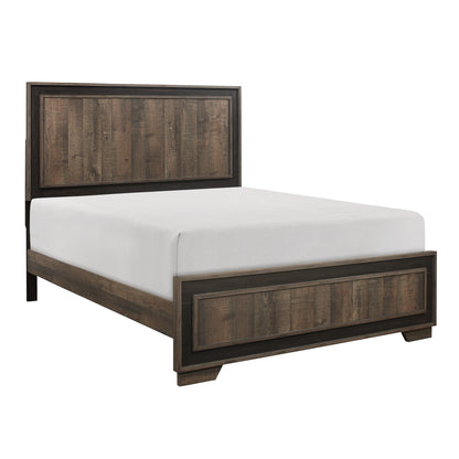 Ellendale Authentic Mahogany King Panel Bed - SET | 1695K-1 | 1695-3 - Bien Home Furniture &amp; Electronics