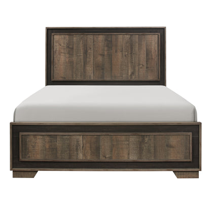 Ellendale Authentic Mahogany King Panel Bed - SET | 1695K-1 | 1695-3 - Bien Home Furniture &amp; Electronics