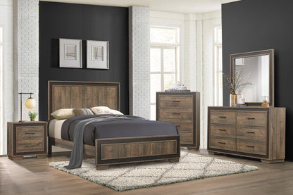 Ellendale Authentic Mahogany Queen Panel Bed - SET | 1695-1 | 1695-3 - Bien Home Furniture &amp; Electronics