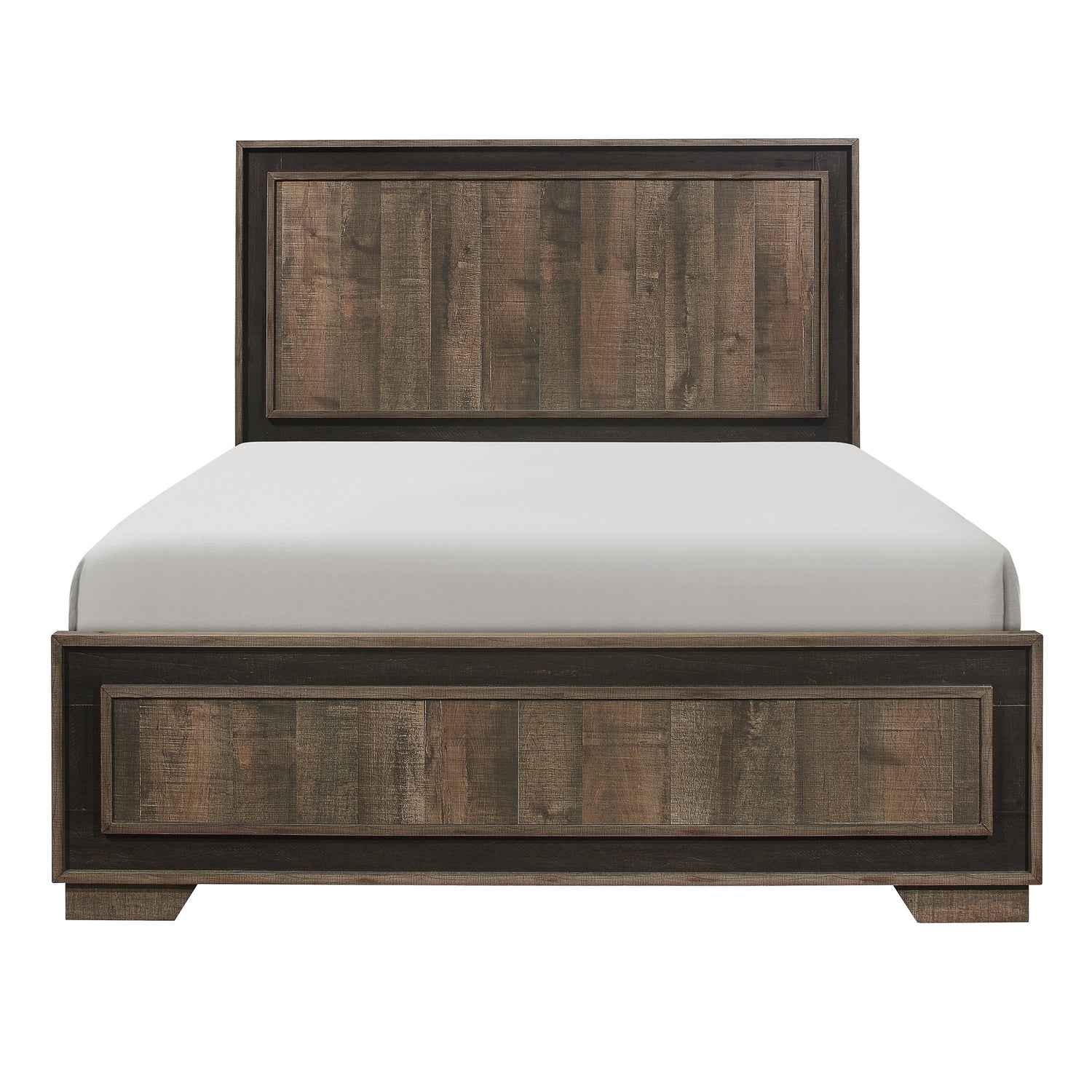 Ellendale Authentic Mahogany Queen Panel Bed - SET | 1695-1 | 1695-3 - Bien Home Furniture &amp; Electronics