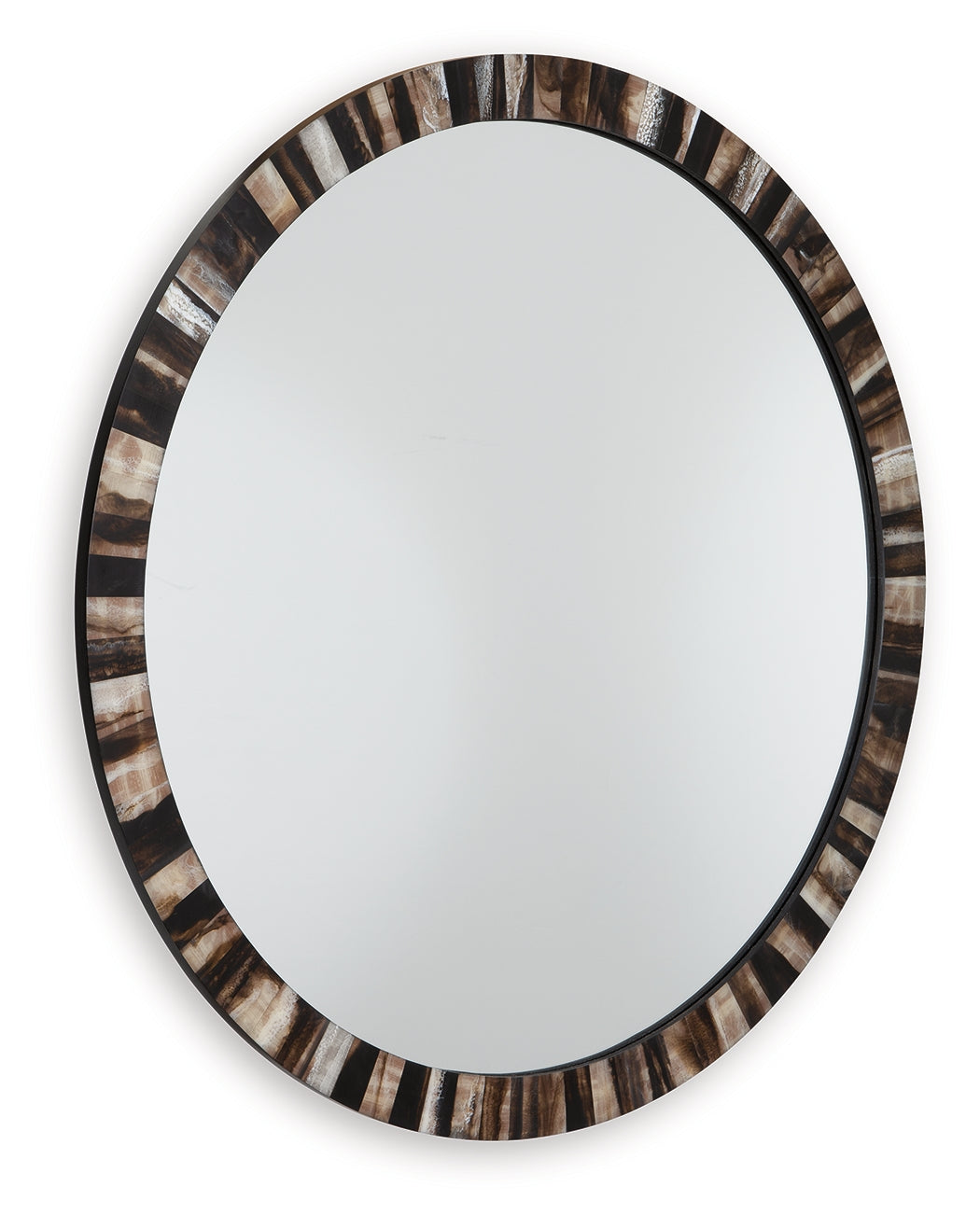 Ellford Black/Brown/Cream Accent Mirror - A8010310 - Bien Home Furniture &amp; Electronics