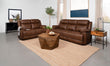 Ellington 2-piece Upholstered Padded Arm Sofa Set Dark Brown - 508281-S2 - Bien Home Furniture & Electronics