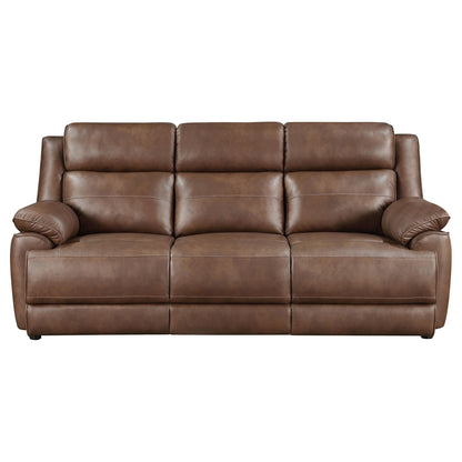 Ellington 2-piece Upholstered Padded Arm Sofa Set Dark Brown - 508281-S2 - Bien Home Furniture &amp; Electronics