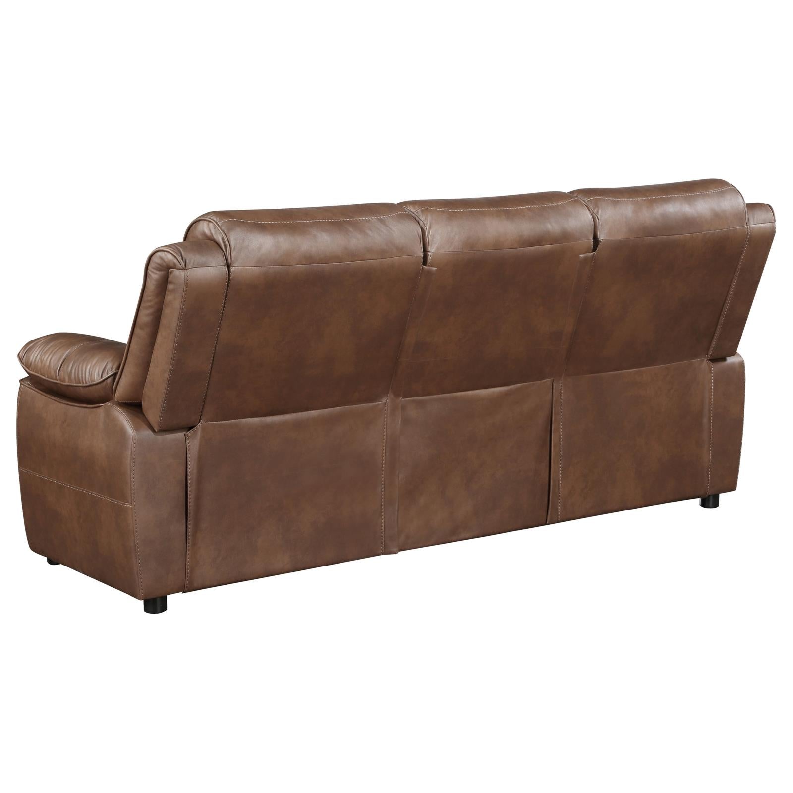 Ellington 2-piece Upholstered Padded Arm Sofa Set Dark Brown - 508281-S2 - Bien Home Furniture &amp; Electronics