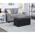 Elly Black Storage Cocktail Ottoman - SH3552BLK - Bien Home Furniture & Electronics