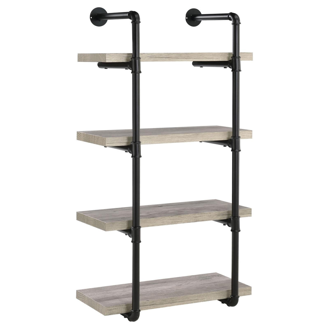 Elmcrest 24-inch Wall Shelf Black/Gray Driftwood - 804416 - Bien Home Furniture & Electronics