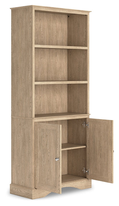 Elmferd Light Brown 72&quot; Bookcase - H302-17 - Bien Home Furniture &amp; Electronics