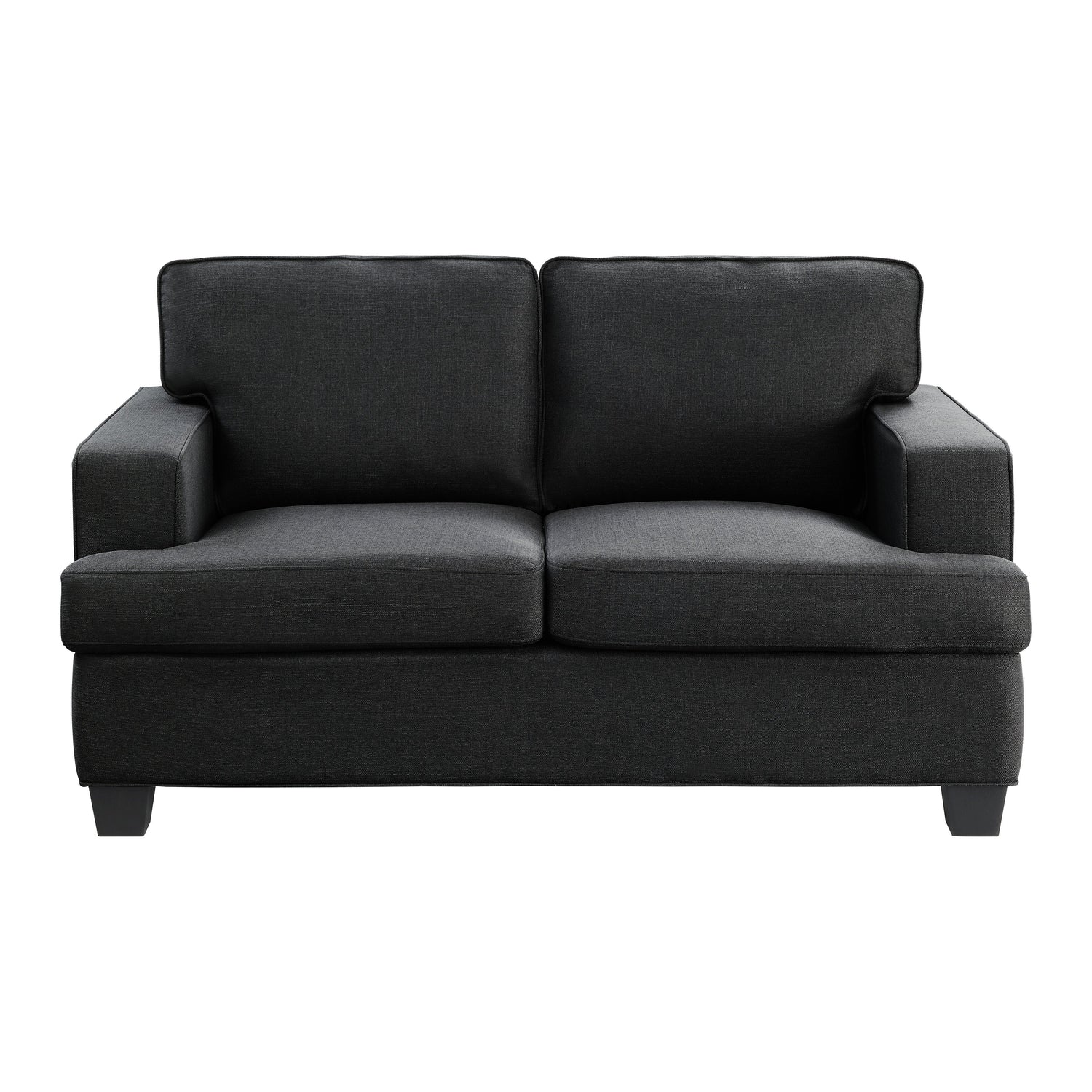 Elmont Black Loveseat - 9327BK-2 - Bien Home Furniture &amp; Electronics