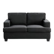 Elmont Black Loveseat - 9327BK-2 - Bien Home Furniture & Electronics