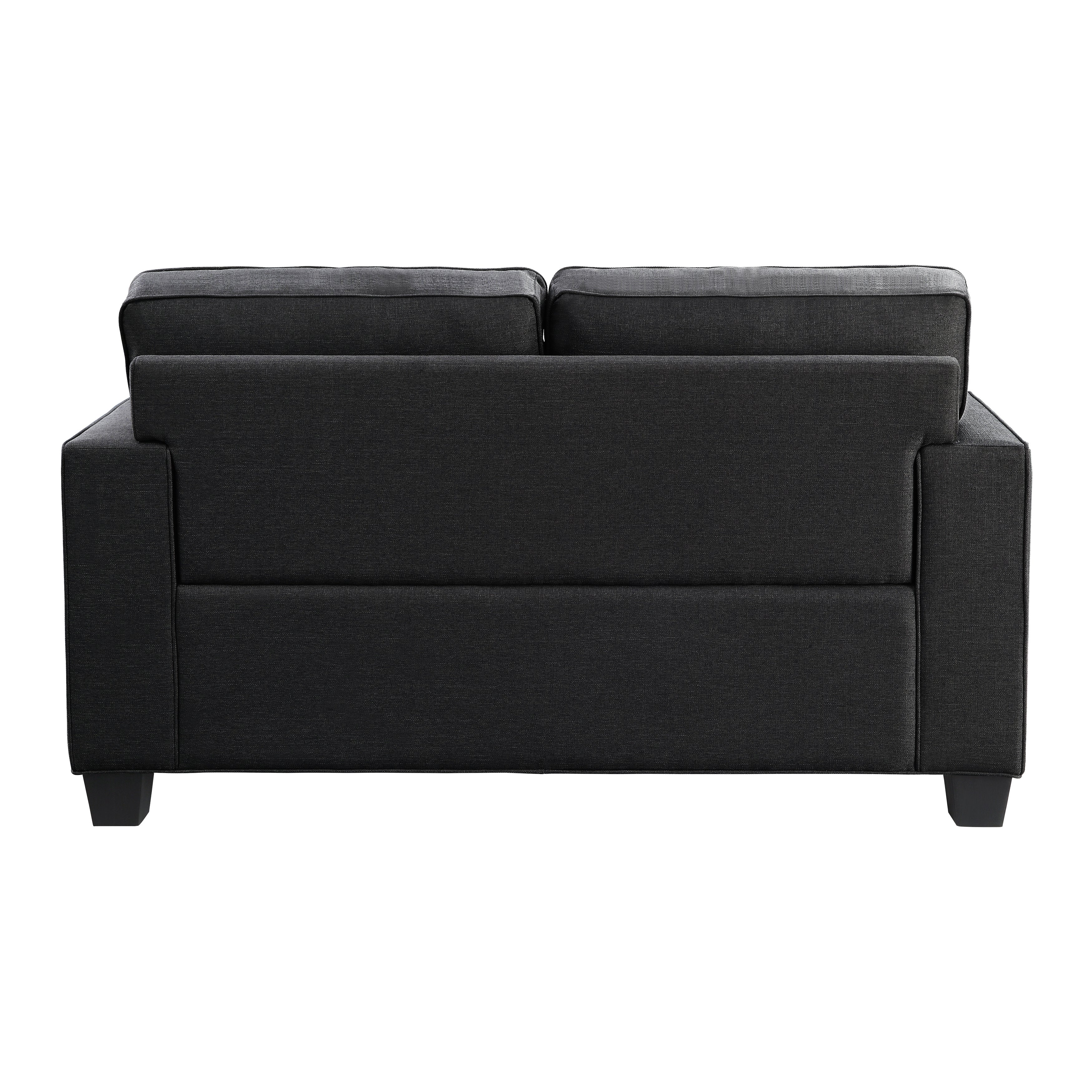 Elmont Black Loveseat - 9327BK-2 - Bien Home Furniture &amp; Electronics