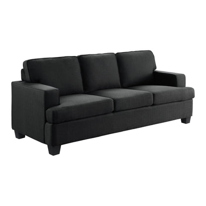Elmont Black Sofa - 9327BK-3 - Bien Home Furniture &amp; Electronics