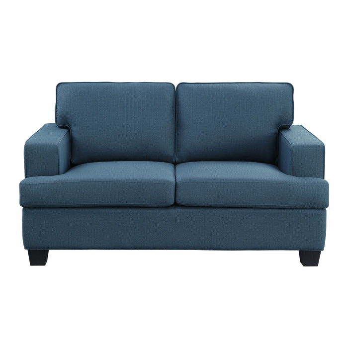 Elmont Blue Loveseat - 9327BU-2 - Bien Home Furniture &amp; Electronics