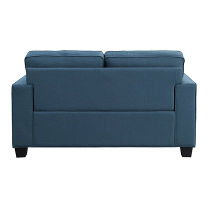 Elmont Blue Loveseat - 9327BU-2 - Bien Home Furniture &amp; Electronics