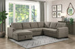 Elton Brown LAF Storage Sleeper Sectional - 9206BR*3LC3R - Bien Home Furniture & Electronics