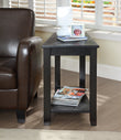 Elwell Black Chairside Table - 4728BK - Bien Home Furniture & Electronics