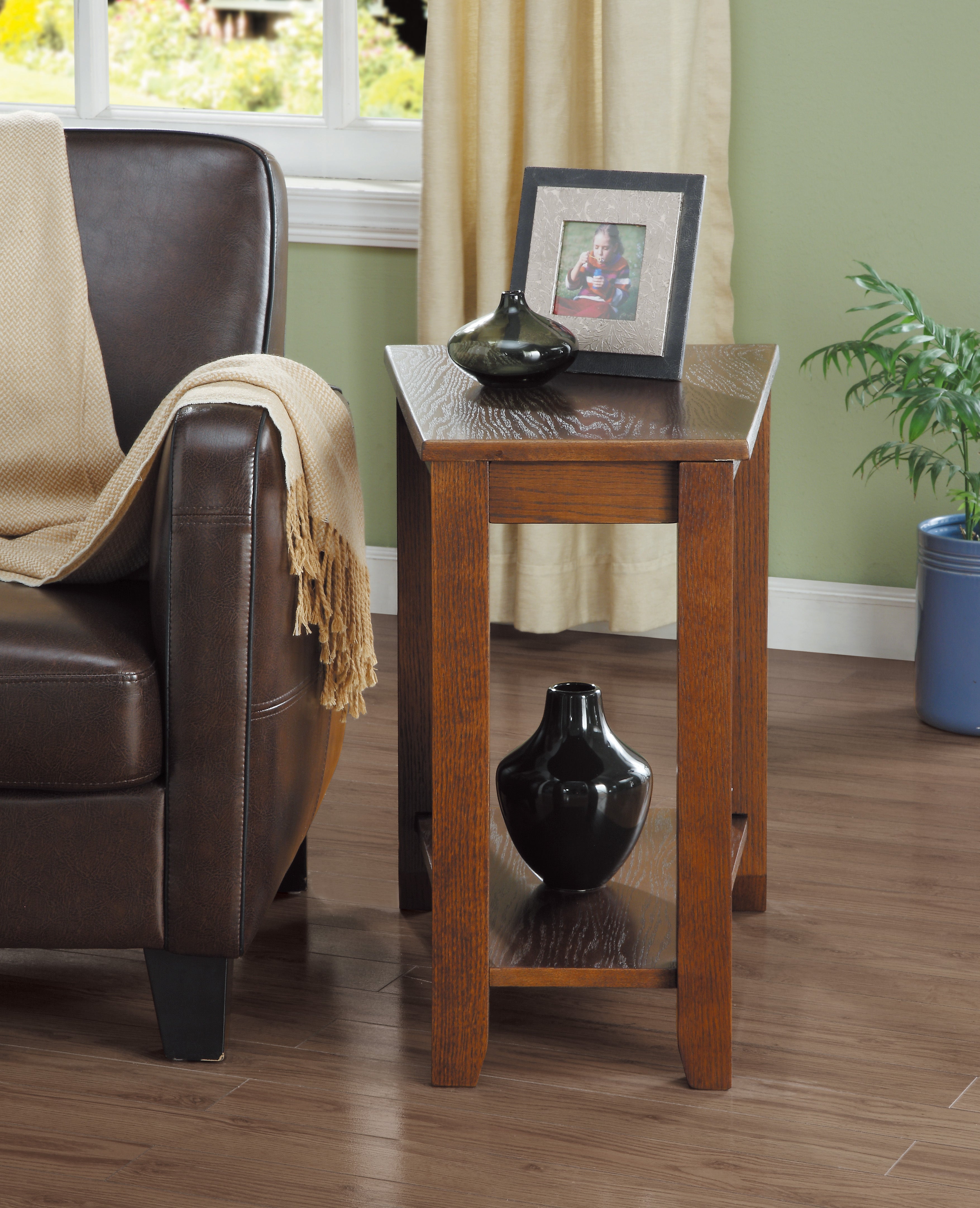 Elwell Espresso Chairside Table - 4728ES - Bien Home Furniture &amp; Electronics