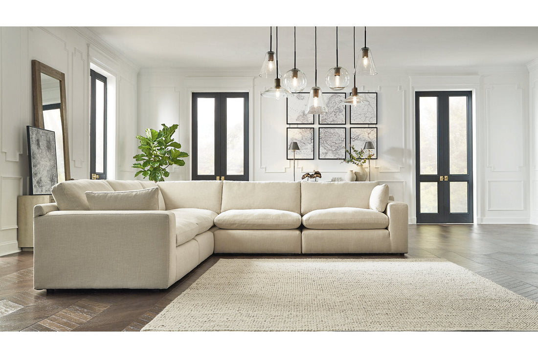 Elyza Linen 5-Piece Sectional - SET | 1000664 | 1000665 | 1000677 | 1000646(2) - Bien Home Furniture &amp; Electronics
