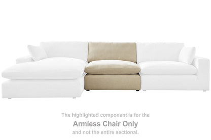 Elyza Linen Armless Chair - 1000646 - Bien Home Furniture &amp; Electronics