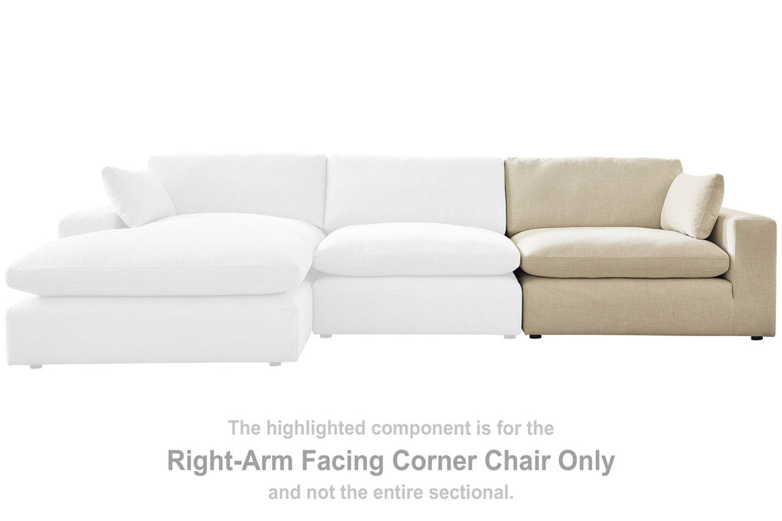 Elyza Linen Right-Arm Facing Corner Chair - 1000665 - Bien Home Furniture &amp; Electronics