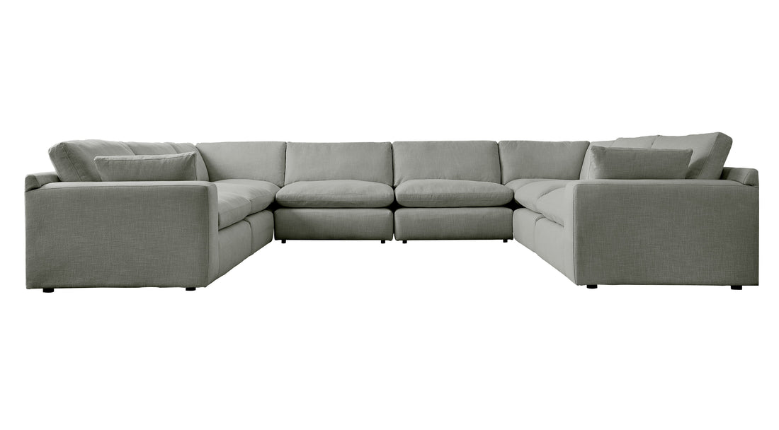 Elyza Smoke 8-Piece Sectional - SET | 1000764 | 1000765 | 1000777(2) | 1000746(4) - Bien Home Furniture &amp; Electronics