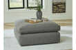 Elyza Smoke Oversized Accent Ottoman - 1000708 - Bien Home Furniture & Electronics