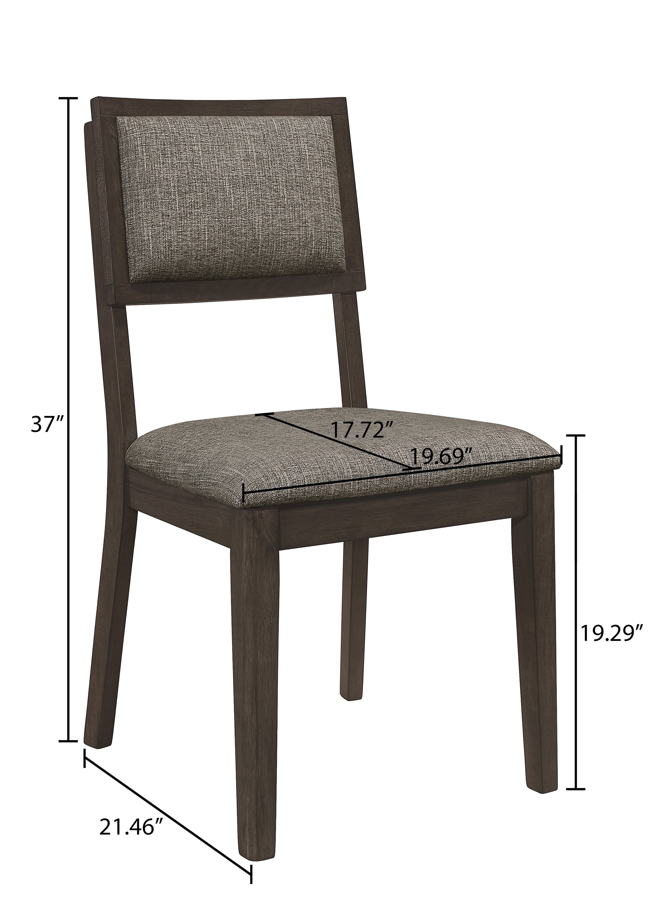 Ember Brown Dining Chair, Set of 2 - 2133S - Bien Home Furniture &amp; Electronics