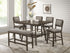 Ember Brown Square Counter Height Dining Set - SET | 2733T-4848 | 2733S-24(2) - Bien Home Furniture & Electronics