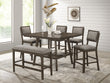 Ember Brown Square Counter Height Dining Set - SET | 2733T-4848 | 2733S-24(2) - Bien Home Furniture & Electronics