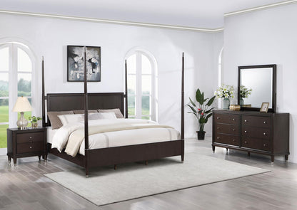 Emberlyn 4-piece Queen Poster Bedroom Set Brown - 223061Q-S4 - Bien Home Furniture &amp; Electronics
