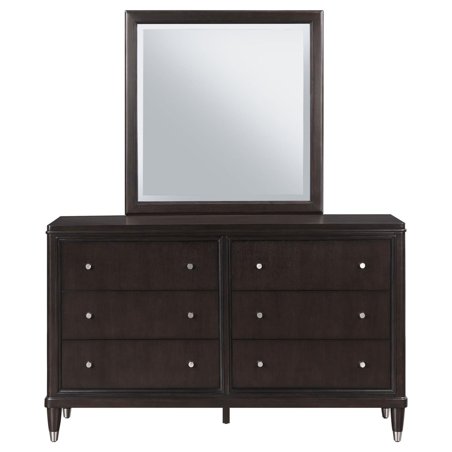 Emberlyn 6-drawer Bedroom Dresser with Mirror Brown - 223063M - Bien Home Furniture &amp; Electronics