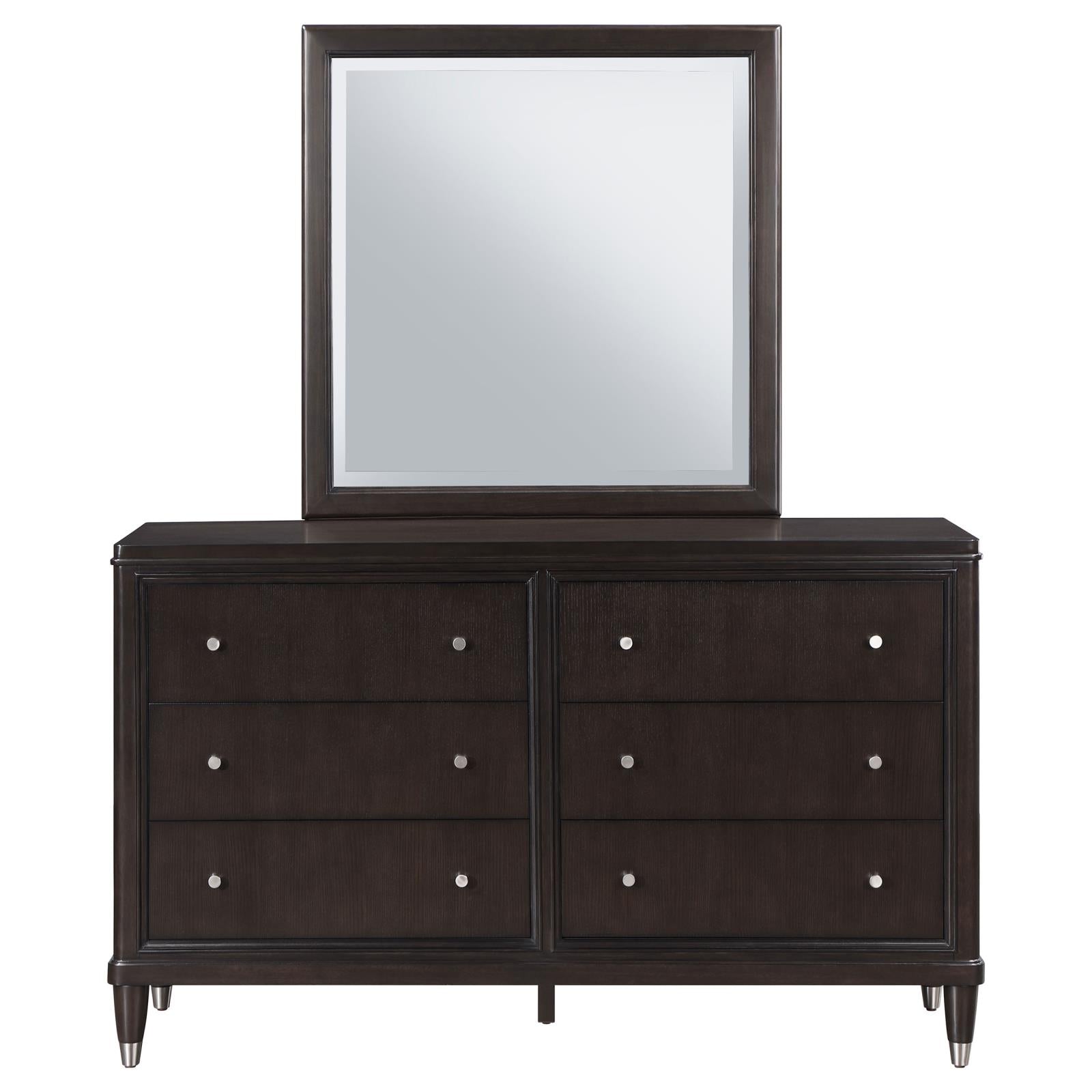 Emberlyn 6-drawer Bedroom Dresser with Mirror Brown - 223063M - Bien Home Furniture &amp; Electronics