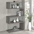 Emelle 4-Shelf Bookcase with Glass Panels - 802340 - Bien Home Furniture & Electronics
