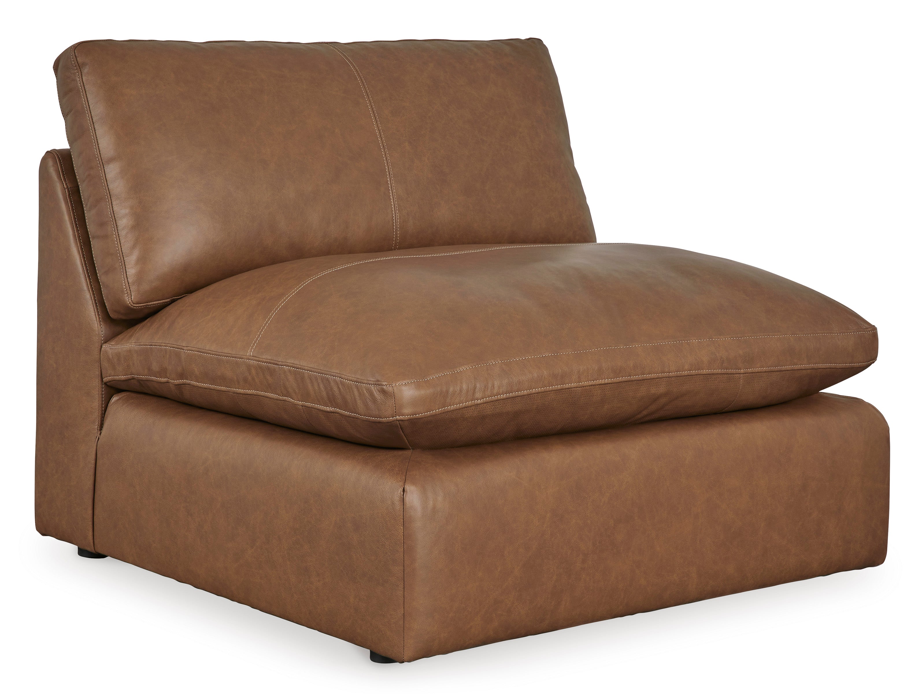 Emilia Caramel Leather 7-Piece Sectional - SET | 3090164 | 3090165 | 3090177 | 3090146 | 3090146 | 3090146 | 3090146 - Bien Home Furniture &amp; Electronics