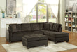 Emilio Chocolate Reversible Sectional - SET | 8367CH-3 | 8367CH-5 - Bien Home Furniture & Electronics