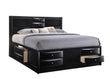 Emily Black King Storage Platform Bed - SET | B4285-K-HBFB | B4285-K-DRW-L | B4285-K-DRW-R | B4285-K-RAIL - Bien Home Furniture & Electronics