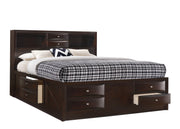 Emily Dark Cherry King Storage Platform Bed - SET | B4265-K-HBFB | B4265-K-DRW-L | B4265-K-DRW-R | B4265-K-RAIL - Bien Home Furniture & Electronics