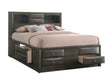 Emily Gray King Storage Platform Bed - SET | B4275-K-HBFB | B4275-K-DRW-L | B4275-K-DRW-R | B4275-K-RAIL - Bien Home Furniture & Electronics