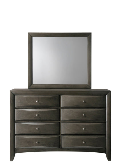 Emily Gray Storage Platform Bedroom Set - SET | B4275-Q-HBFB | B4275-Q-DRW-L | B4275-Q-DRW-R | B4275-Q-RAIL | B4270-2 | B4270-4 - Bien Home Furniture &amp; Electronics