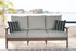 Emmeline Brown/Beige Outdoor Sofa with Cushion - P420-838 - Bien Home Furniture & Electronics