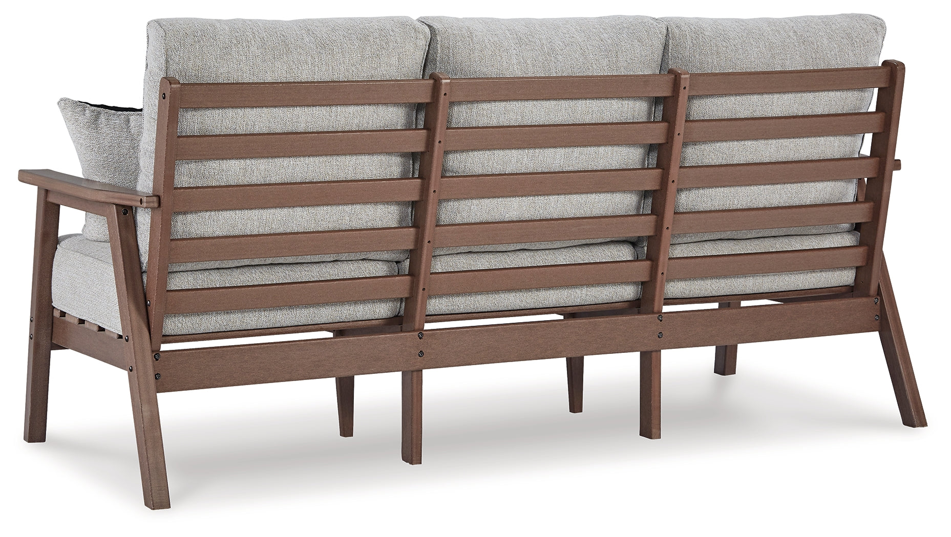 Emmeline Brown/Beige Outdoor Sofa with Cushion - P420-838 - Bien Home Furniture &amp; Electronics