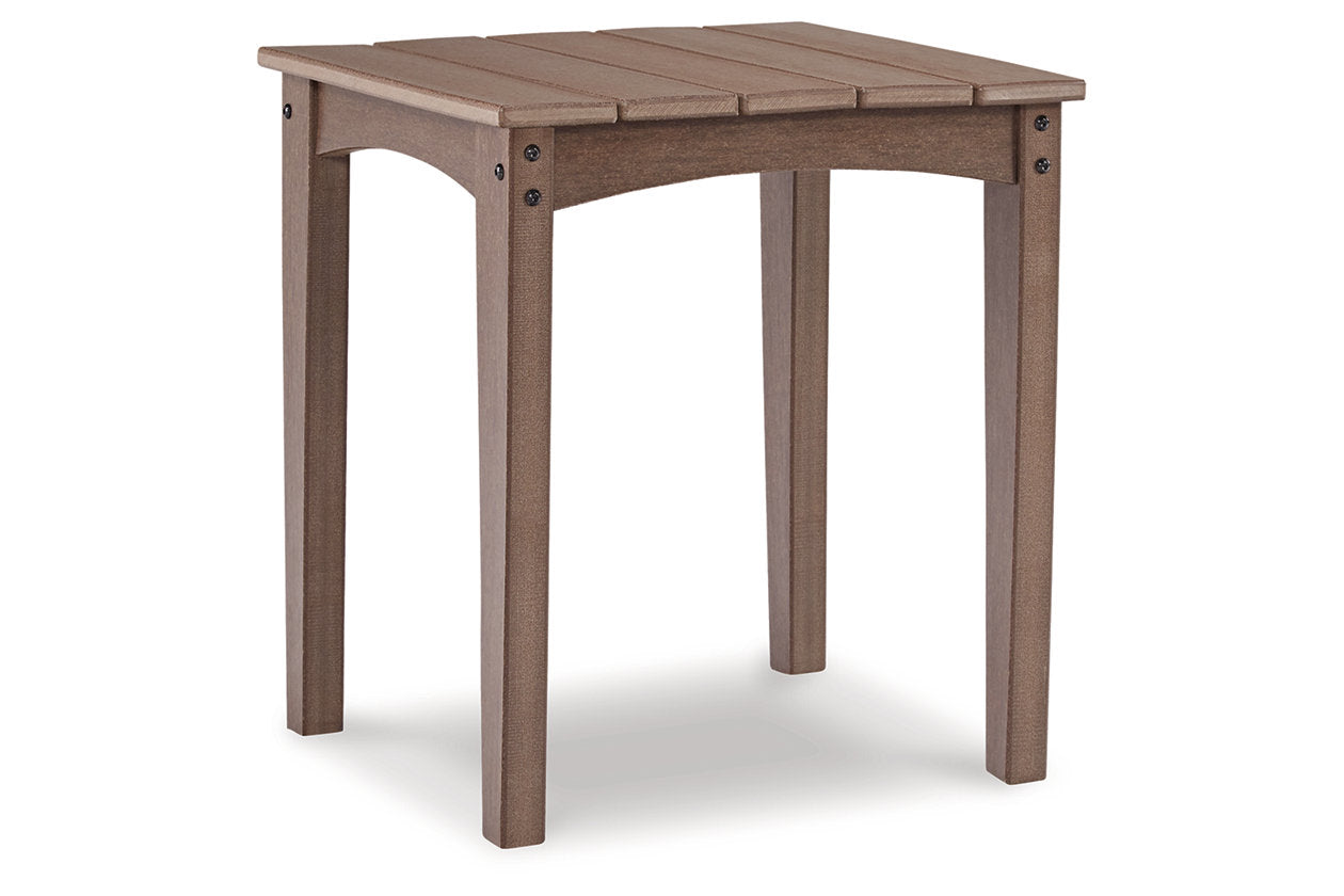 Emmeline Brown Outdoor End Table - P420-702 - Bien Home Furniture &amp; Electronics