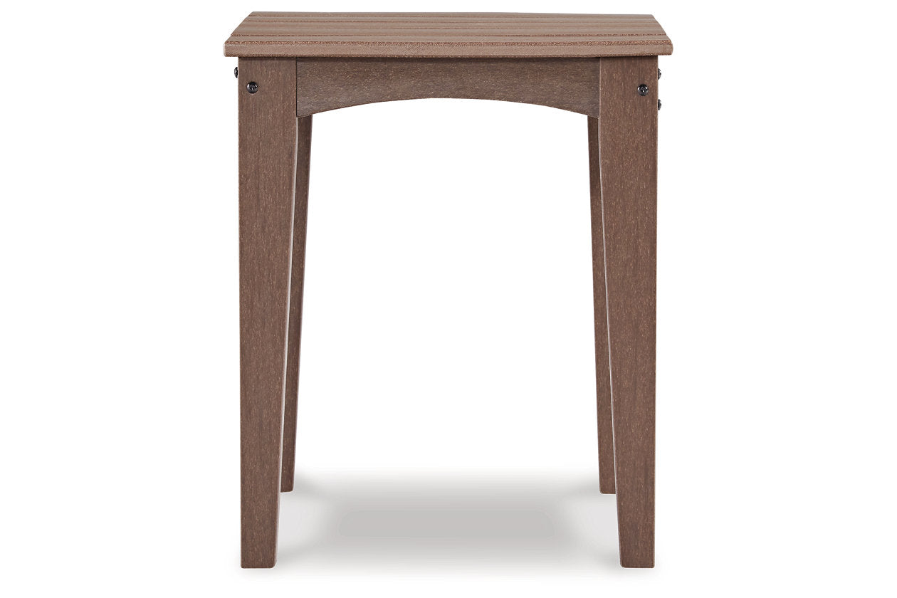 Emmeline Brown Outdoor End Table - P420-702 - Bien Home Furniture &amp; Electronics